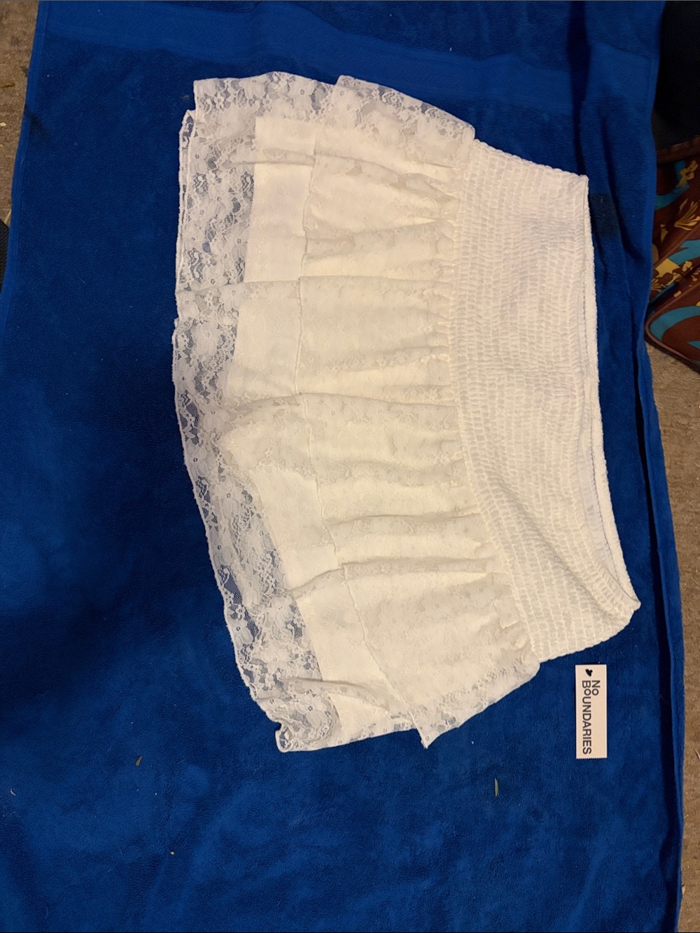 Laced ruffle Skort